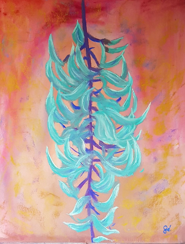 Jade Tableau aux pastels secs