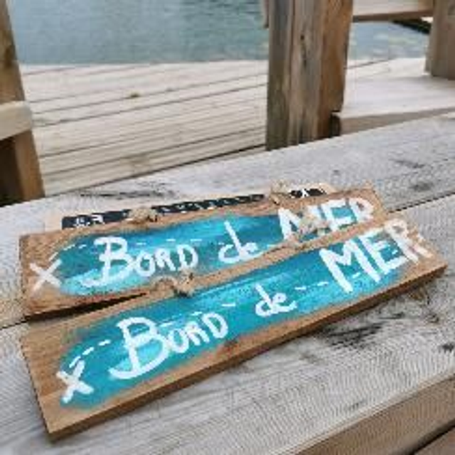Plaquette &quot;Bord de mer&quot;