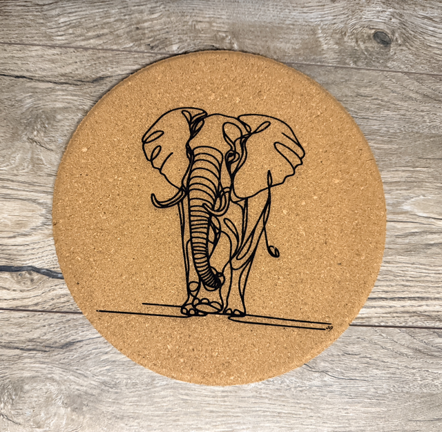 Dessous de table en liège – Gravure laser & design unique