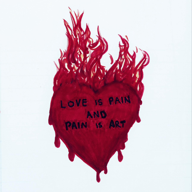 Signed limited edition print Minds A Riot. (Portrait)Lyric