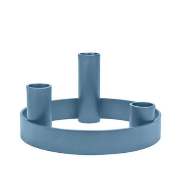 Round Metal Candelabra in Pompadour: 3