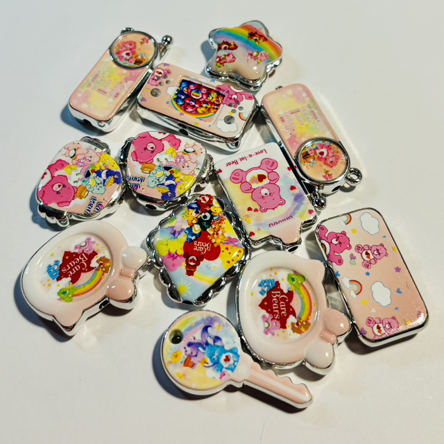 Care Bear bead mix x 6