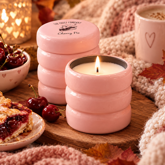 Bougie Parfum Cherry Pie - The Fruit Company