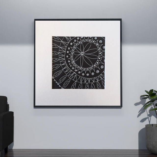 'Mandala' Print Mounted 