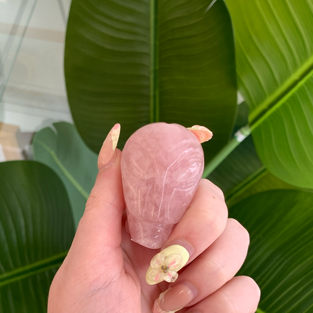 Rose Quartz Alien head