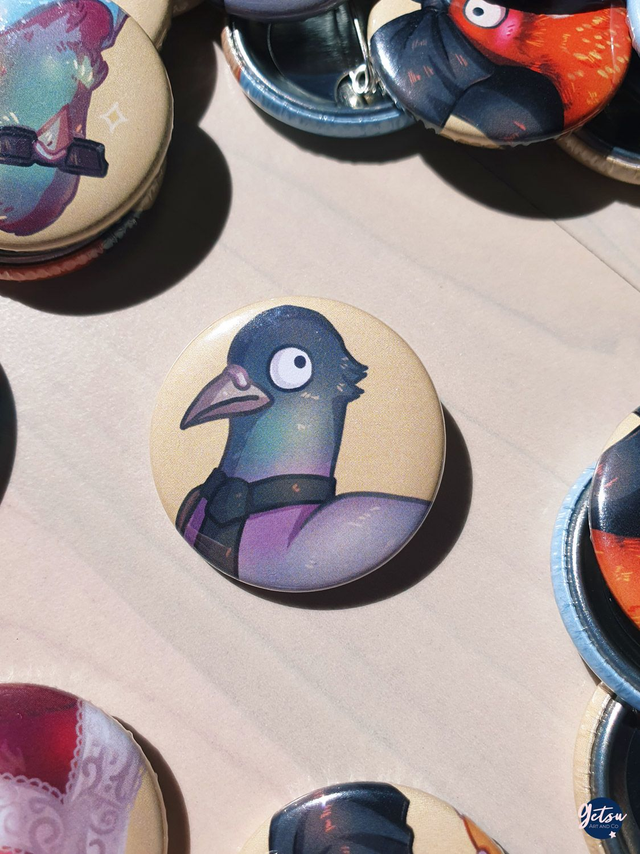 Badge pigeon de la Défense