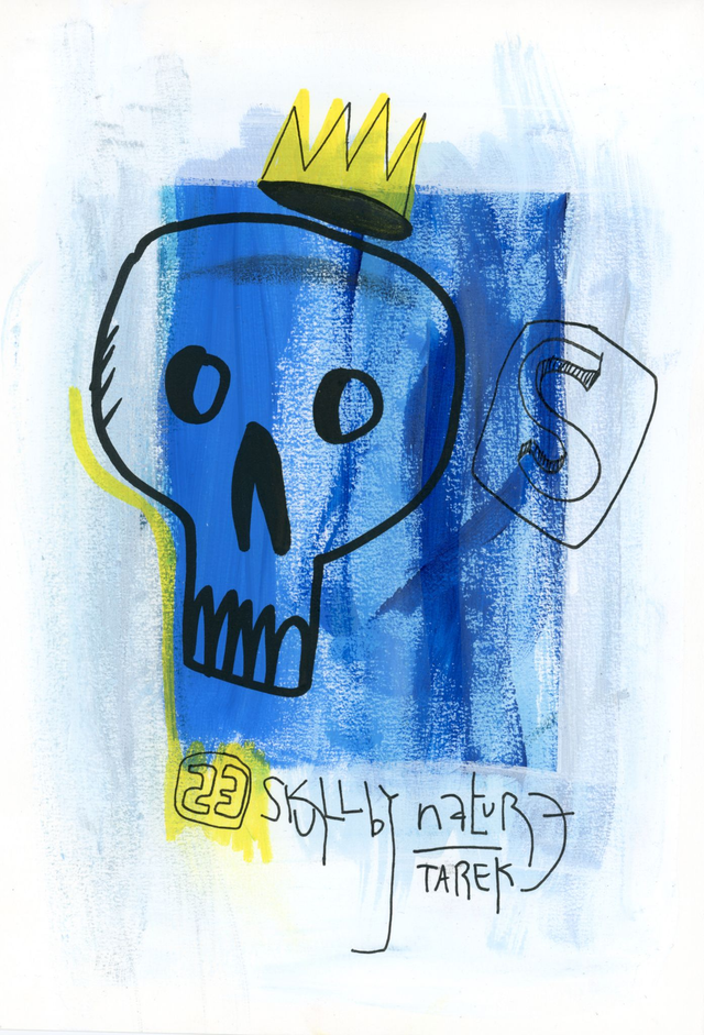 Skull is blue