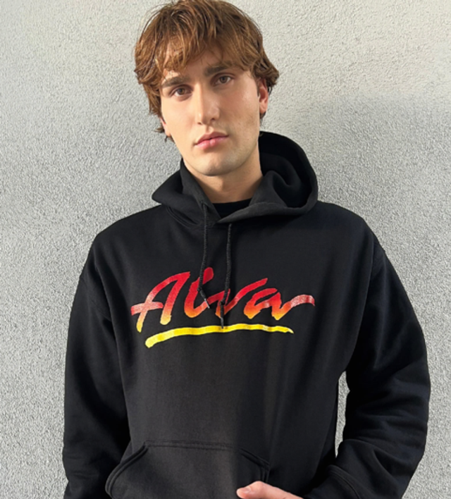 Alva Black OG Flame Logo Hoodie