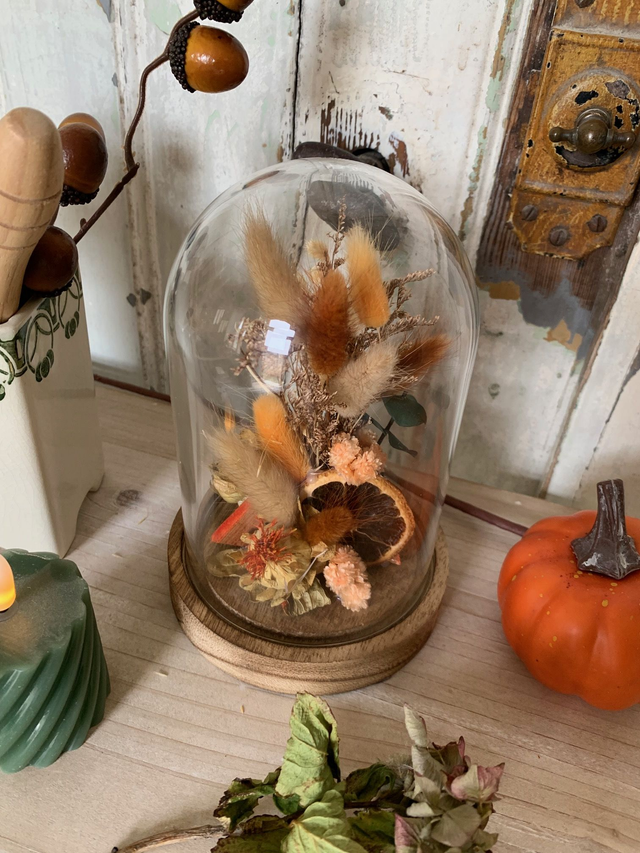 Cloche fleurie - Tranche d&#039;orange