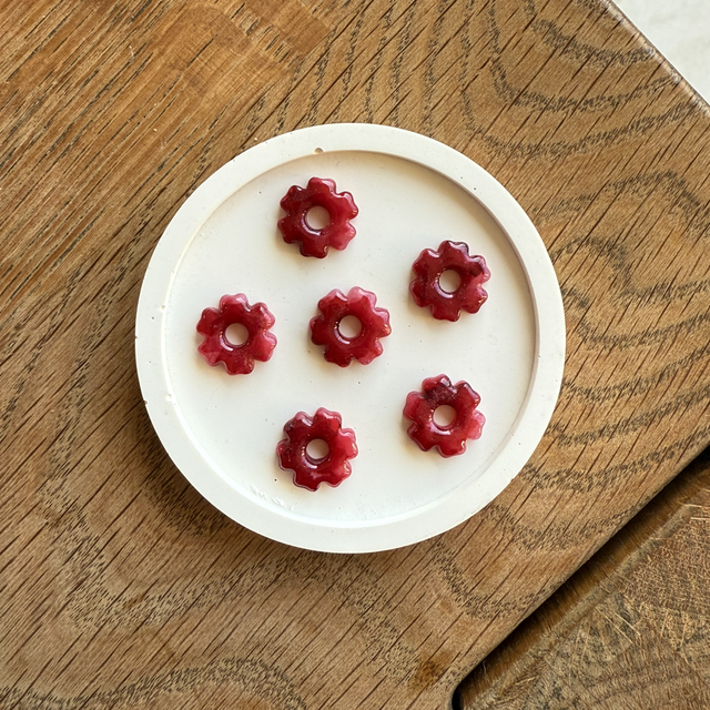 Pampilles lys bordeau