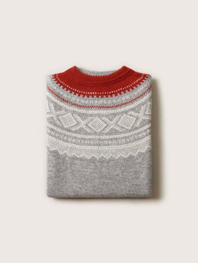 Marius Genser (Roundneck) Grey/RustRed - Ladies