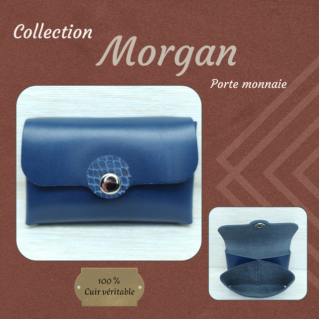 MORGAN Porte monnaie et Carte - Bleu marine