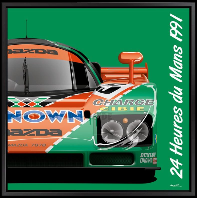 Mazda 787B - Le Mans 1991 - Framed Picture