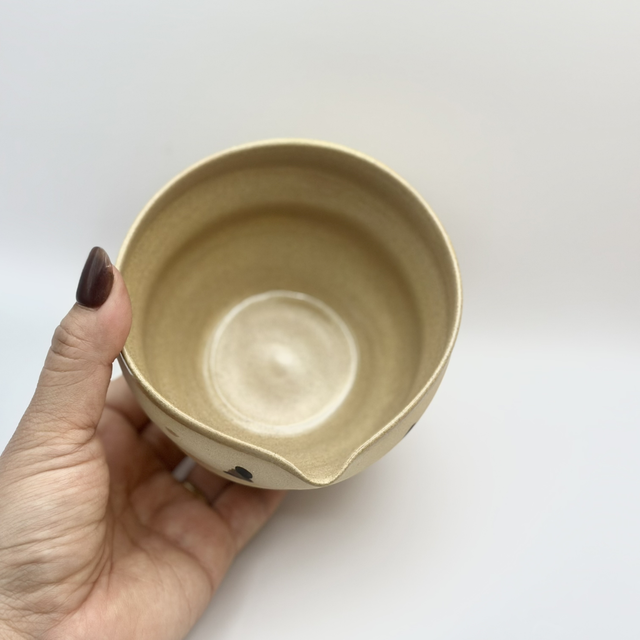 Bol à Matcha léopard | Bol en Céramique Fait Main | Idée Cadeau Amateur de Thé