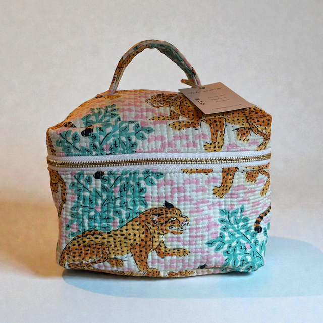 Pink Tiger Vanity Bag
