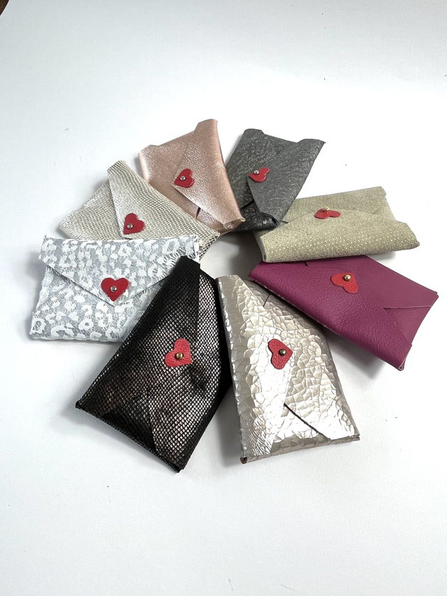 Pochette enveloppe cuir L&#039;IDYLLE