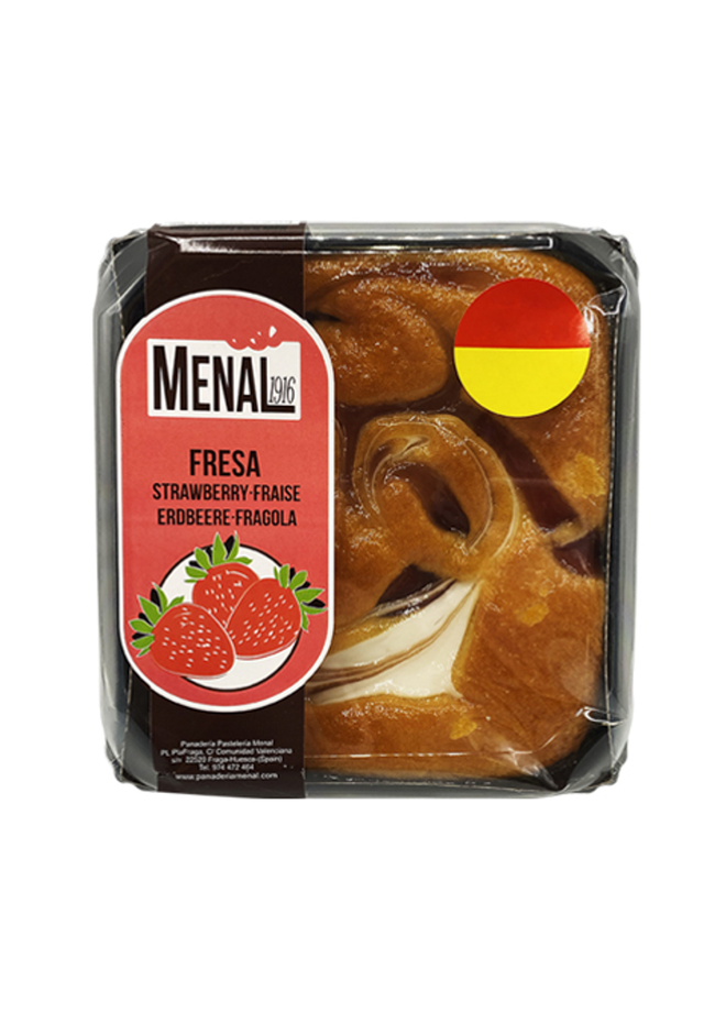 Menal Jordgubb & Gräddtårta - 300g