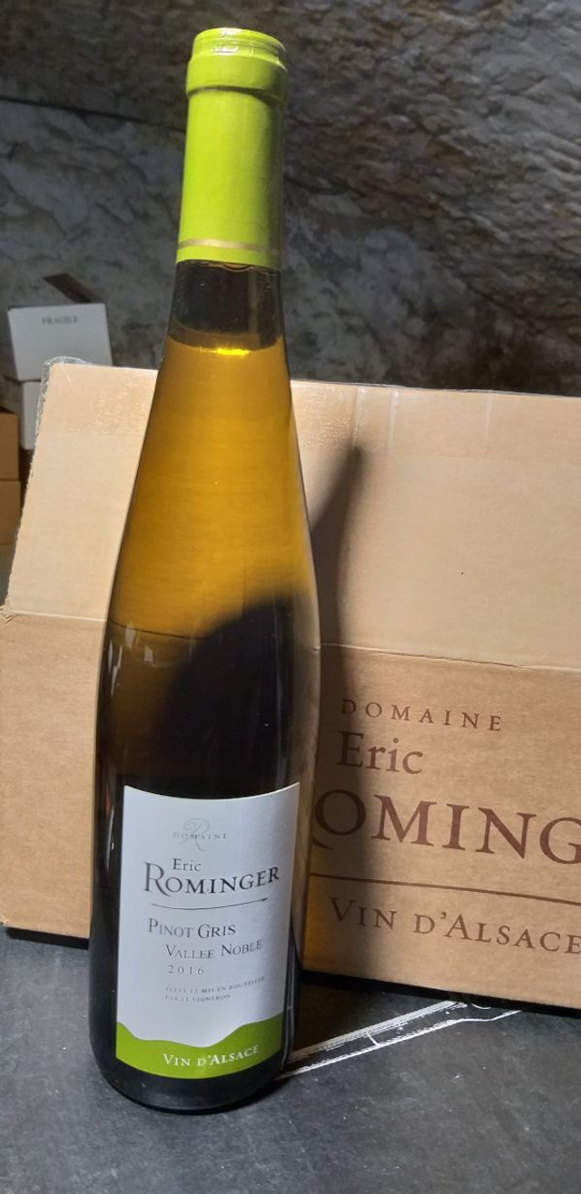 Pinot Gris Vallée Noble 2018 - Blanc Sec Tranquille - Domaine Eric Rominger (Claudine Sutter-Rominger)
