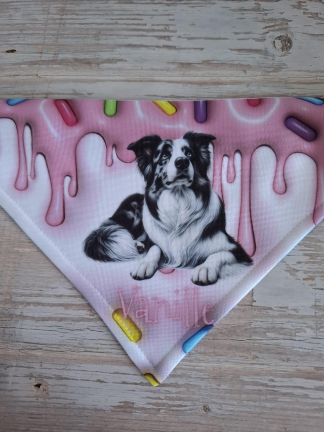 Bandana Vanille personnalisable S au XL 