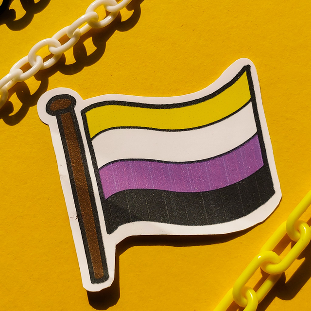 Non Binary - Flag - Sticker - [SKR-NB-F]