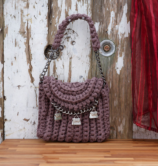 Sac à main, au crochet, réalisation artisanale créateur (handmade)