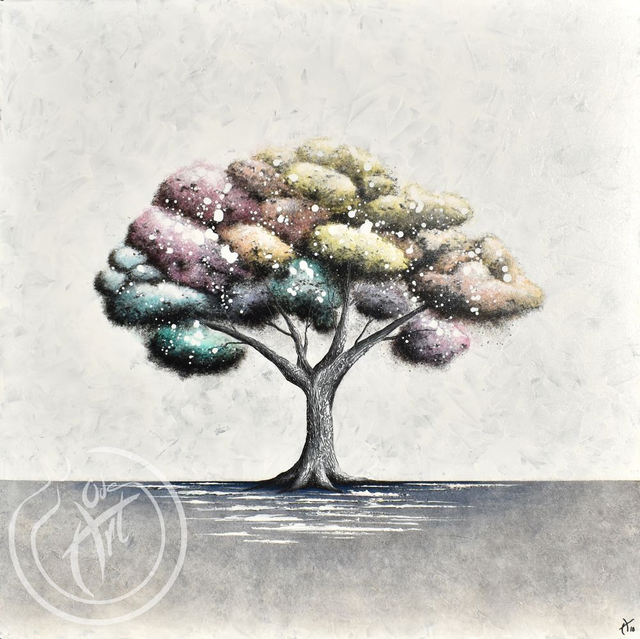"ARBRE PASTEL" Œuvre Originale