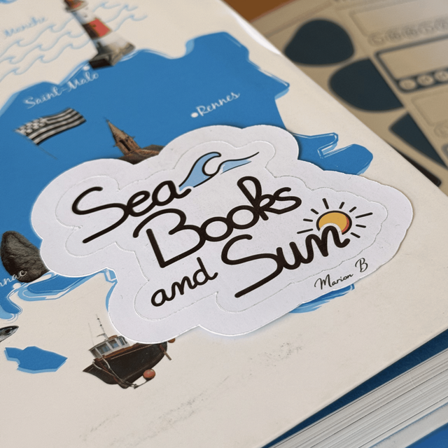 Stickers - Sea Books and Sun