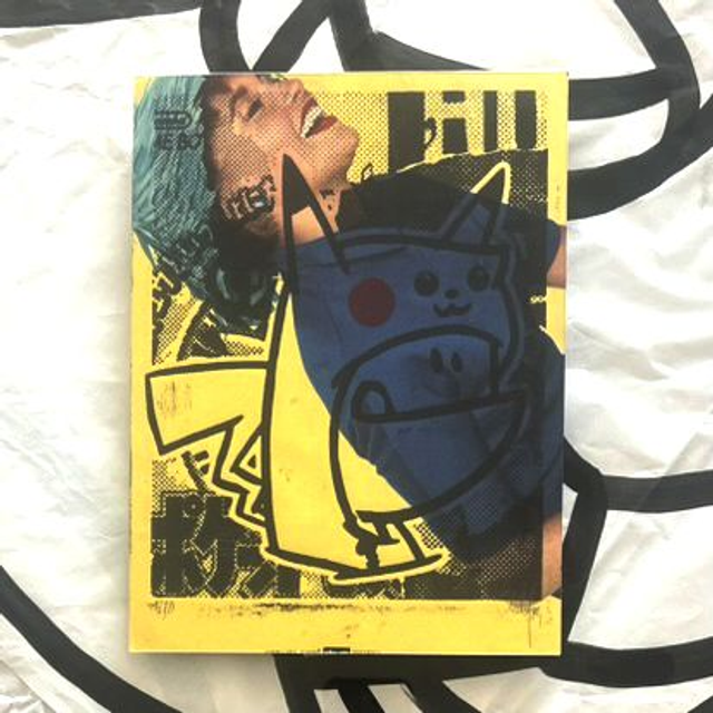 Xylo PIKA Vintage pin-up 18x24 cm sans cadre