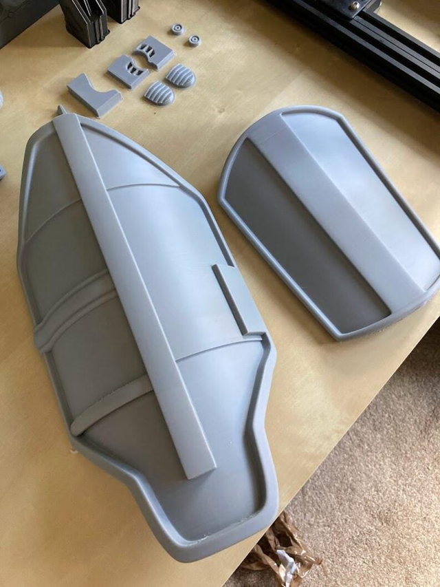 Star Wars 3D Printed Mandalorian Armour Thigh Plates - Season2 - DIY Kit