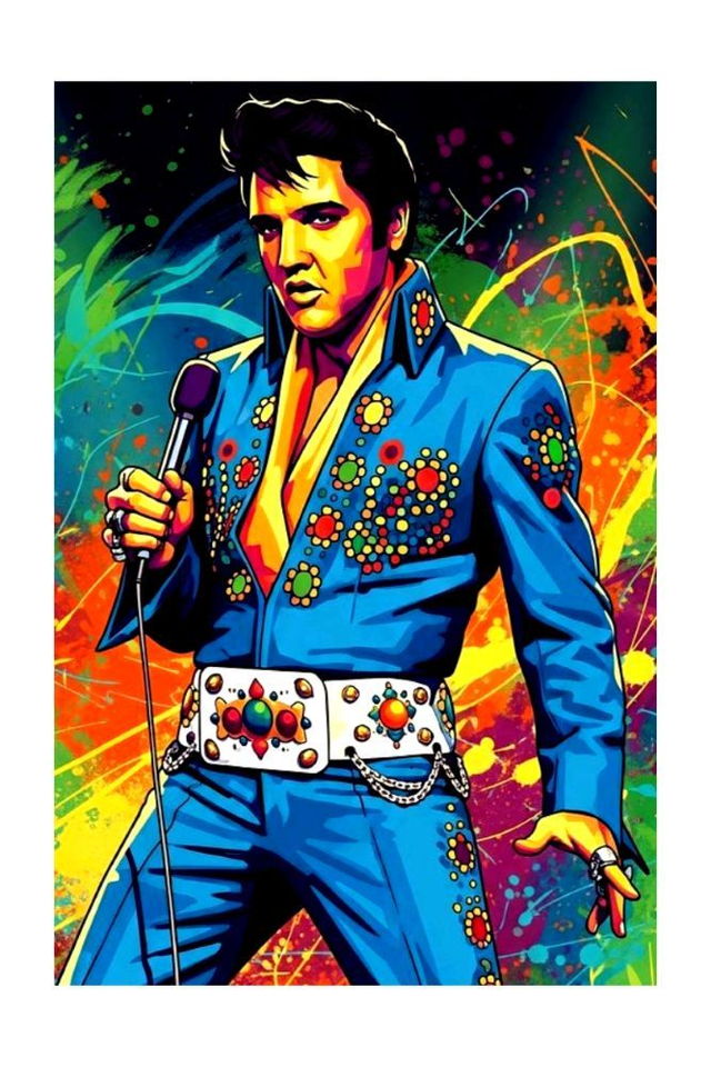 Elvis Presley Music Art Print