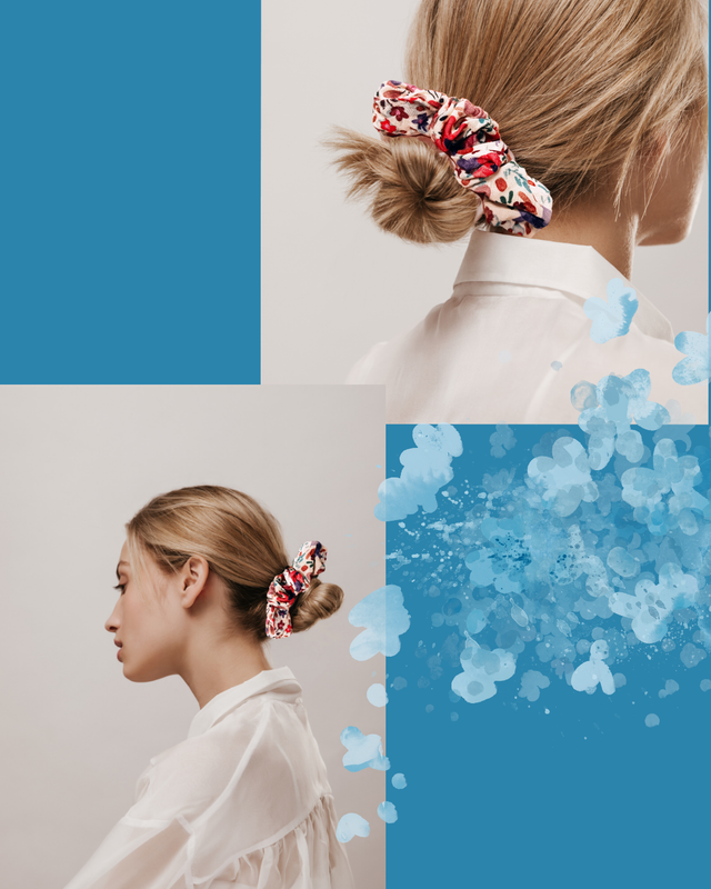 Chouchou Fleuri Collection "Bohème"