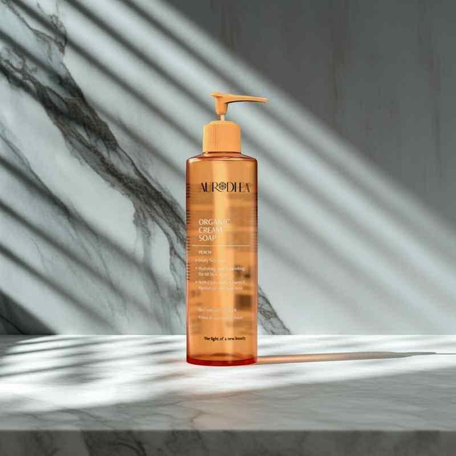 Aurodhea Organic Cream Soap – Peach 260ML | Nourishing &amp; Hygiene
