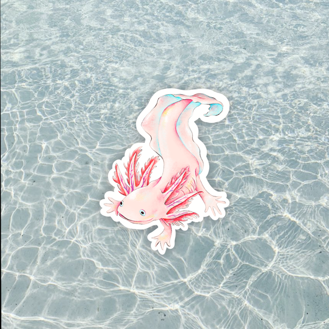 sticker axolotl