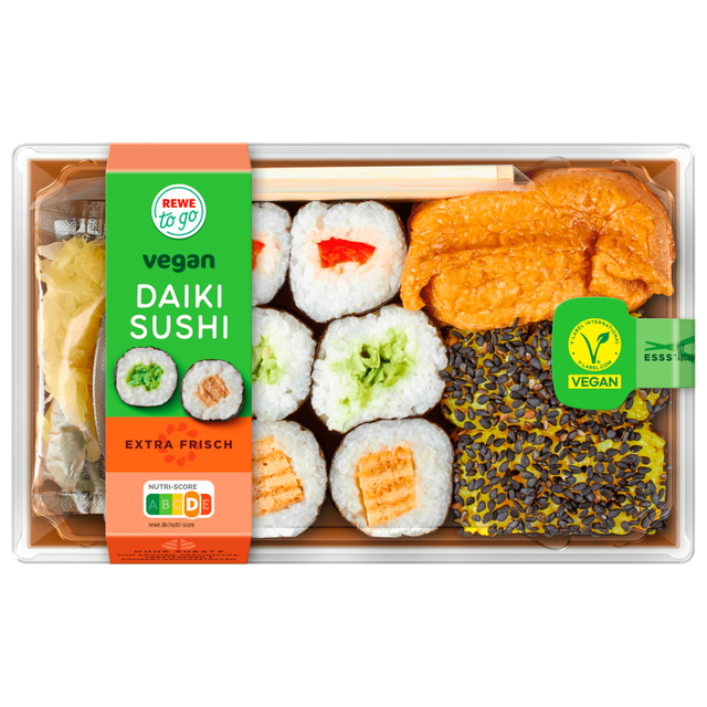 REWE to go Daiki Sushi Vegan