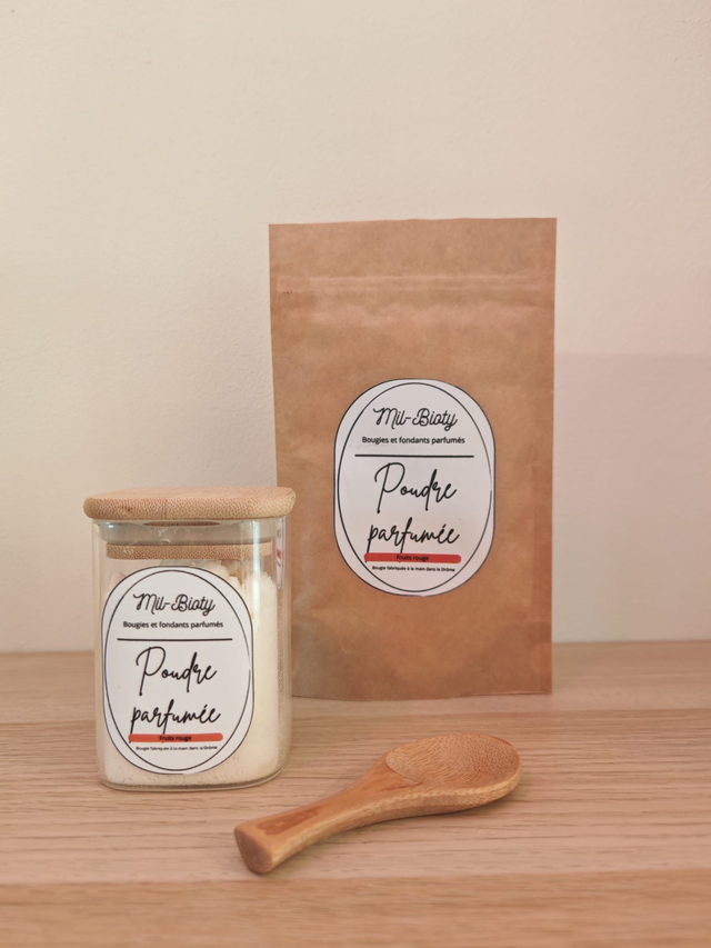 Poudre parfumée : Fruits rouge
