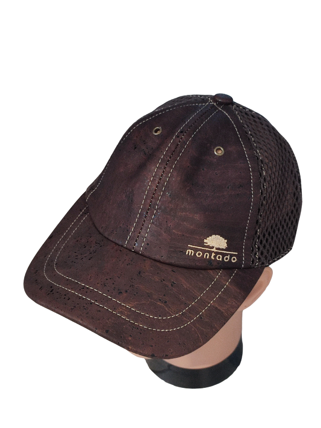 Casquette en liège marron filet montado