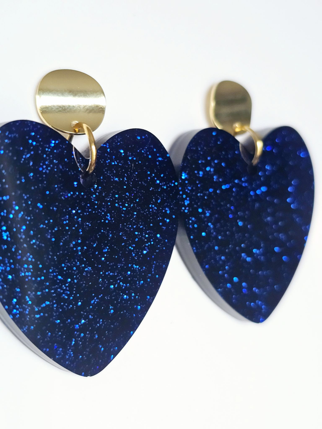 KISS'KISS bleu profond pailletté