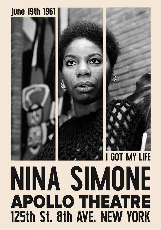 Nina Simone Jazz Poster