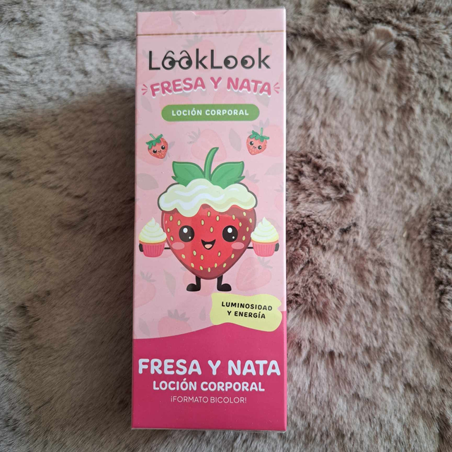 Lait corporel bicolore