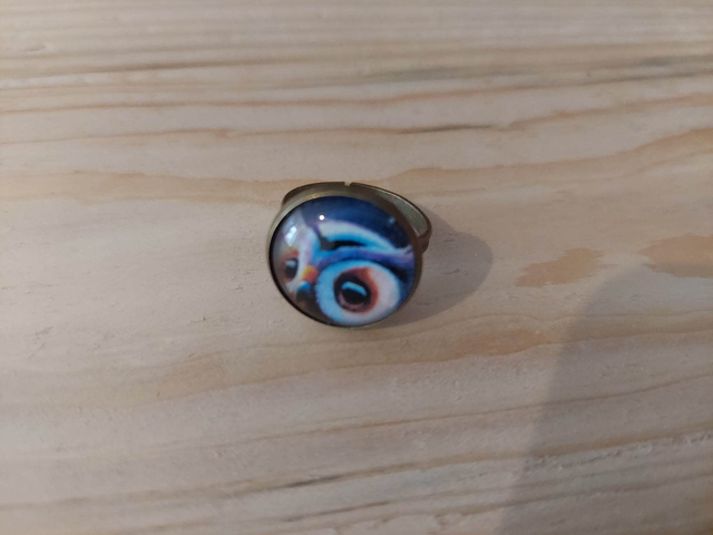 Bague Cabochon La chouette