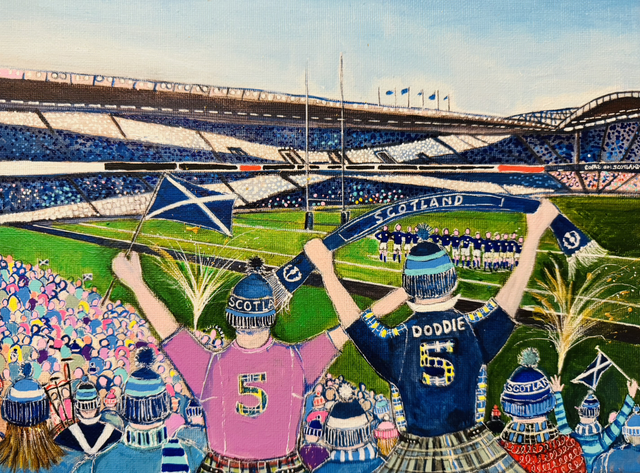 Print- Edinburgh-Murrayfield- ‘Come On Scotland’