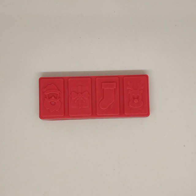 Snap bar 4 cavités Noël - Pomme d'amour