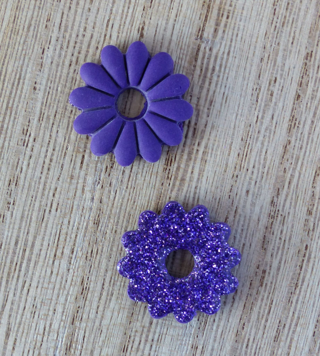 Paires de pampilles réversibles "Marguerite"