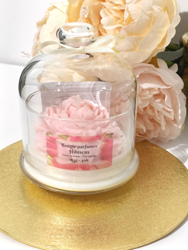 Bougie cloche Hibiscus