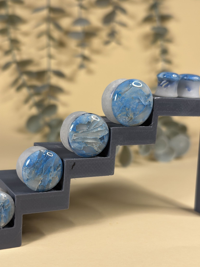 Molinis plug'as šviesiai mėlynas