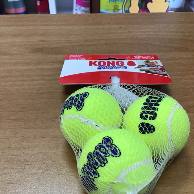 KON SMALL SQUEAKER TENNIS BALL 3PZ DOG