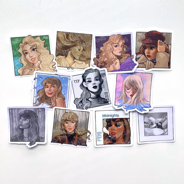 Eras Album Cover Sticker Set 