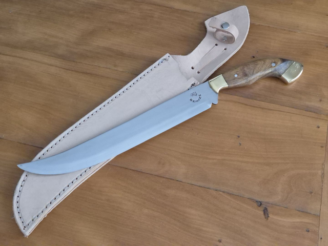 Faca Turca Patriarca Gaúcha Artesanal 11 Pol Inox Madeira