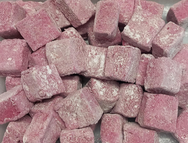 Guimauves cassis framboises