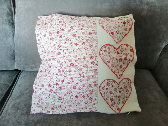 Triple Heart Cushion Cover